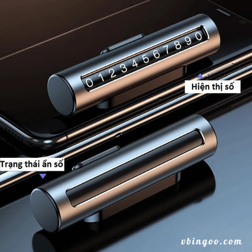 Bảng số điện thoại ô tô có con lăn di chuyển
