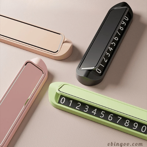 Bảng số điện thoại ô tô phong cách macaron