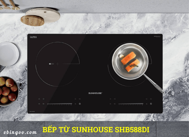 Bếp đôi điện từ Sunhouse SHB-588DI