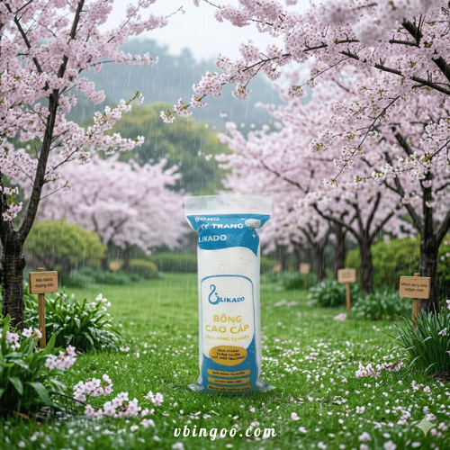 Bong tay trang Likado mieng tron 100 mieng Bông tẩy trang Likado miếng tròn 100 miếng