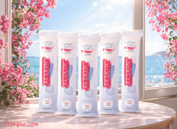 Bong tay trang Reskin 5 lop da nang Bông tẩy trang Reskin 5 lớp đa năng