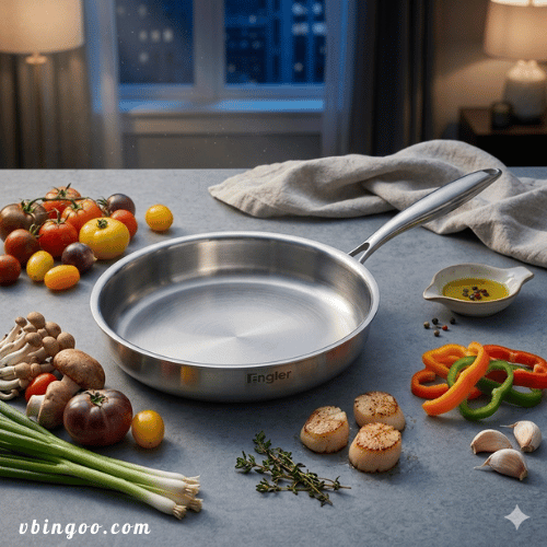 Chảo Inox 5 Lớp Nguyên Khối Engler EL3801