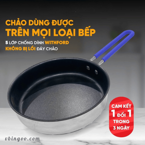 Chảo Inox Chống Dính Goldsun GPA1402