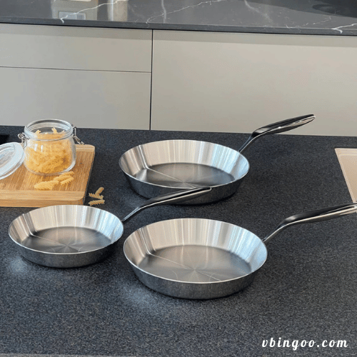 Chảo inox Kaiyo đúc nguyên khối Nhật Bản