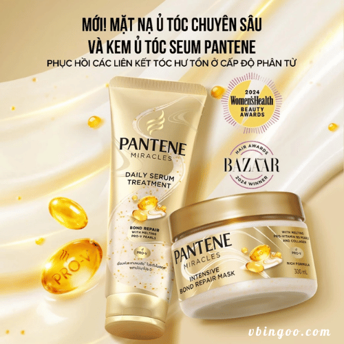 Combo 2 Kem U Toc Serum Mat Na U Toc Chuyen Sau PANTENE Combo 2 Kem Ủ Tóc Serum & Mặt Nạ Ủ Tóc Chuyên Sâu PANTENE