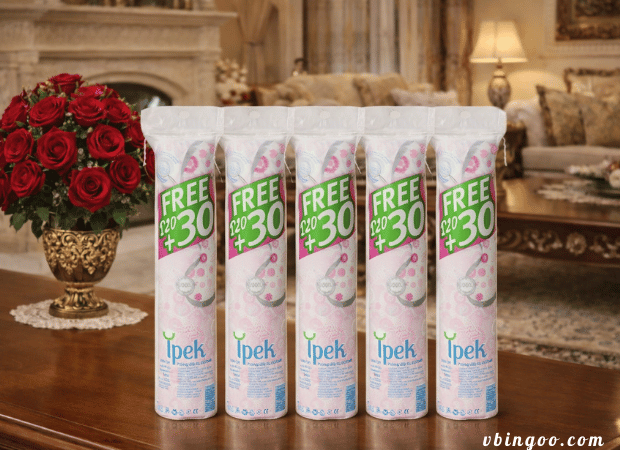 Combo 5 goi bong tay trang Ipek 150 mieng Combo 5 gói bông tẩy trang Ipek 150 miếng