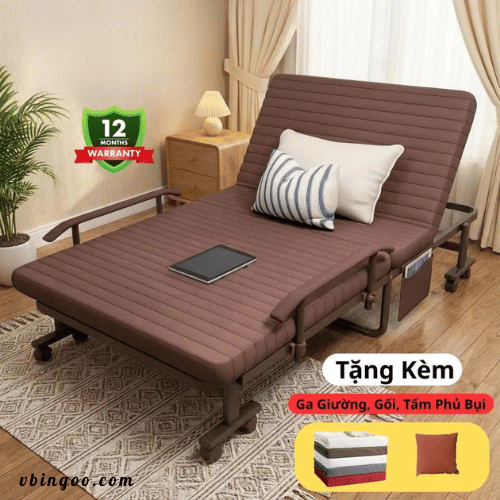 Giuong gap gon 2 khuc cao cap H2Home Giường gấp gọn 2 khúc cao cấp H2Home