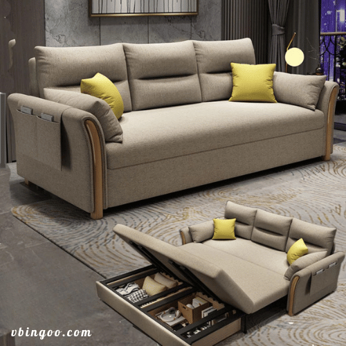 Giuong sofa da nang gap gon thong minh Giường sofa đa năng gấp gọn thông minh