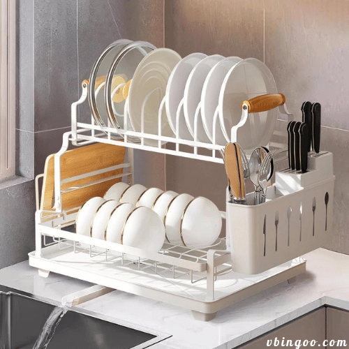 Ke De Chen Bat Tay Cam Bang Go Kệ Để Chén Bát Tay Cầm Bằng Gỗ