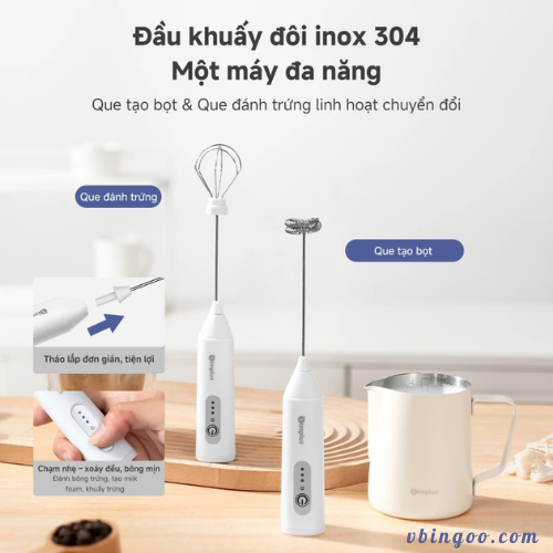 Máy đánh bọt cà phê Simplus đa năng