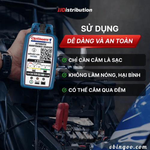 Sạc bình ắc quy xe máy 12V OptiMate 1 DUO 0.6A