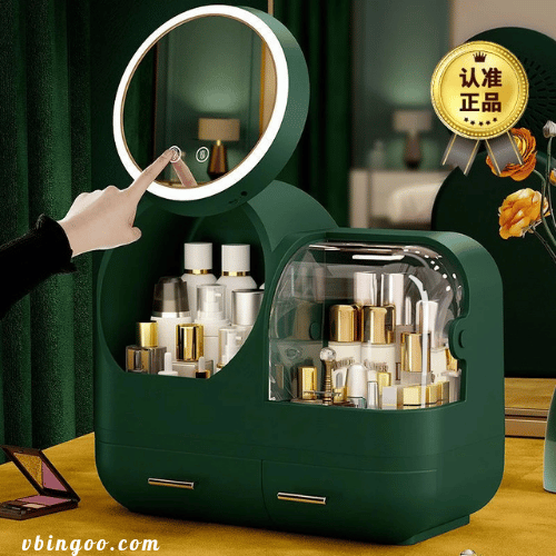 Tủ đựng mỹ phẩm có gương, đèn, quạt