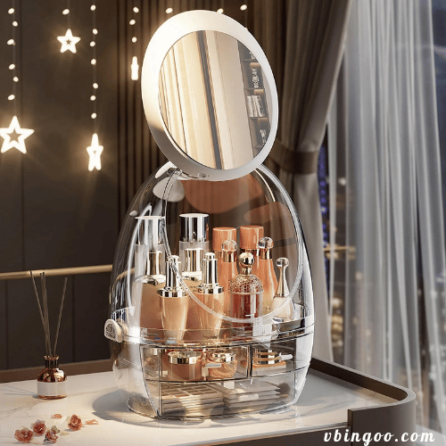Tủ đựng mỹ phẩm trong suốt với ngăn kéo Không thấm nước
