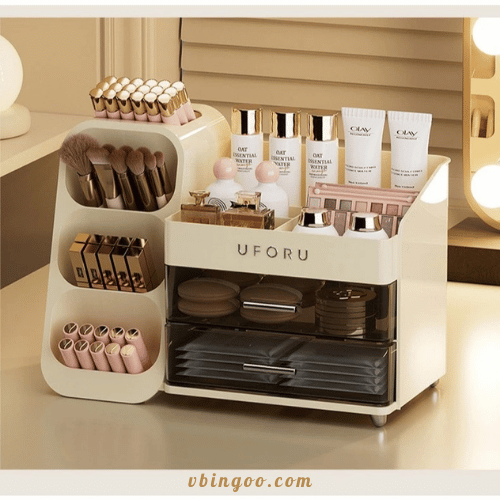 Tủ mỹ phẩm, hộp đựng mỹ phẩm để bàn