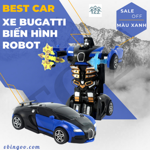 Xe Điều Khiển Từ Xa Biến Hình Robot Cao Cấp
