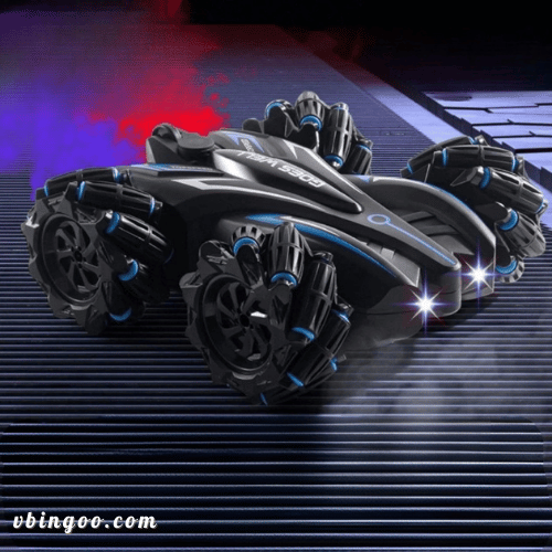 Xe điều khiển từ xa STK xoay 360 độ đèn led màu xanh,