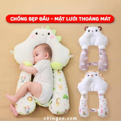 Goi Chu U Cho Be So Sinh Chong Giat Minh BBShine Gối Chữ U Cho Bé Sơ Sinh Chống Giật Mình BBShine