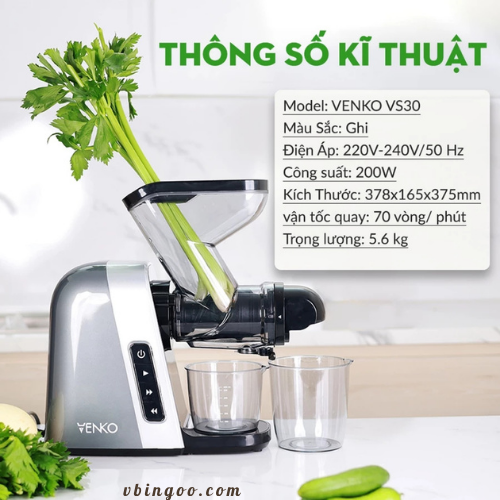 Máy ép trái cây chậm Venko VS30