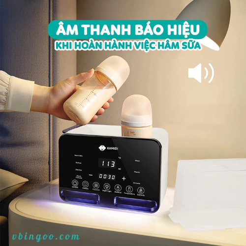May ham sua tiet trung dien doi Kamidi Heat 1 Máy hâm sữa tiệt trùng điện đôi Kamidi Heat 1