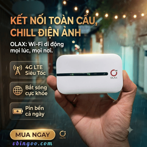 Bo Wifi di dong 4G Olax MT10 Bộ Wifi di động 4G Olax MT10