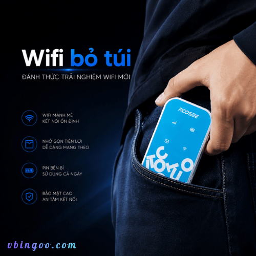 Bo phat wifi di dong ROOSEE M610 Bộ phát wifi di động ROOSEE M610