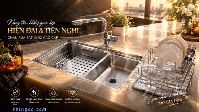 CHẬU RỬA BÁT CAO CẤP SHIGERU NHẬT BẢN LE JSM - K 3F FS