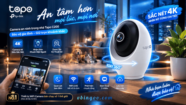 Camera Wi-Fi Trong Nhà TP-Link Tapo C260