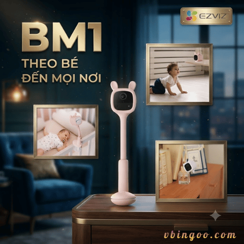 Camera Wifi trong nhà Trông Trẻ Ezviz BM1