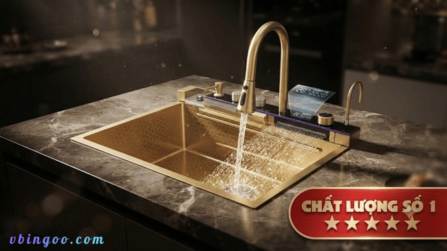 Chau Rua Bat 1 Ho Cao Cap HODABOSS Chậu Rửa Bát 1 Hố Cao Cấp HODABOSS