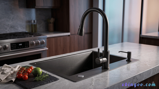 Chau rua bat 1 ho INOX phu NANO Chậu rửa bát 1 hố INOX phủ NANO
