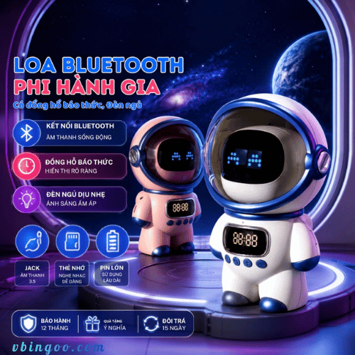 Loa bluetooth thông minh AI phi hành gia