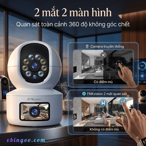 camera wifi trong nhà YOOSEE 12MP U19T