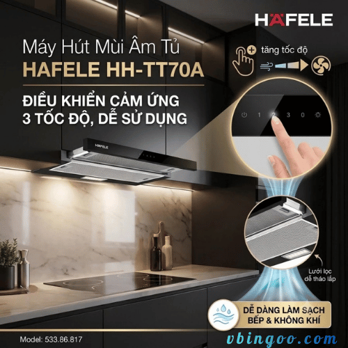 May hut mui nha bep Hafele HH TT70A 533.86.817 Máy hút mùi nhà bếp Hafele HH-TT70A 533.86.817