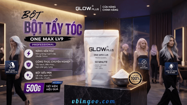 Thuoc Tay Toc Glow Plus Tay Min Khu Anh Vang 500g Thuốc Tẩy Tóc Glow Plus Tẩy Mịn Khử Ánh Vàng 500g