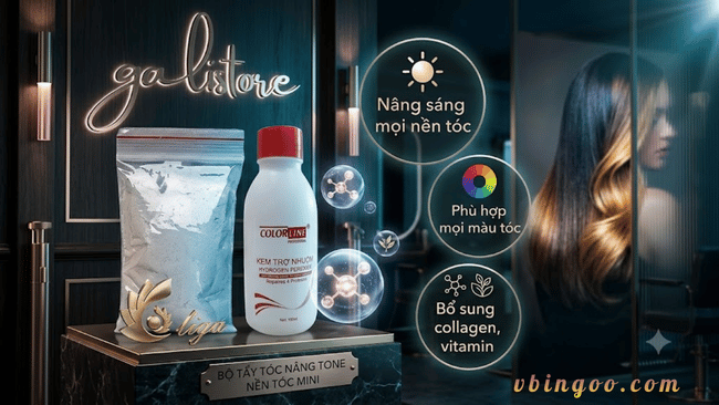 Thuoc tay toc Bot tay toc colagen Thuốc tẩy tóc Bột tẩy tóc colagen