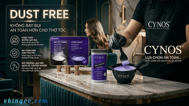 Thuoc tay toc CYNOS tim Thuốc tẩy tóc CYNOS tím