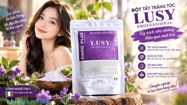 Thuoc tay toc Lusy nano plus 500g Thuốc tẩy tóc Lusy nano plus 500g