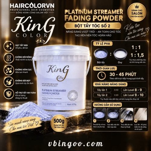 Thuoc tay toc huu co King Color Thuốc tẩy tóc hữu cơ King Color
