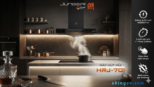 may hut mui nha bep Junger JG HRJ 701 máy hút mùi nhà bếp Junger JG HRJ-701